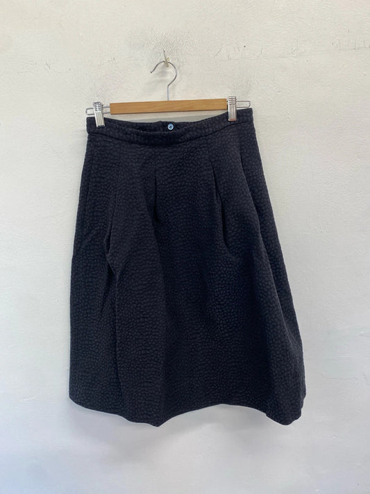 Lovely h&m grey leopard midi skirt UK 10 RG99