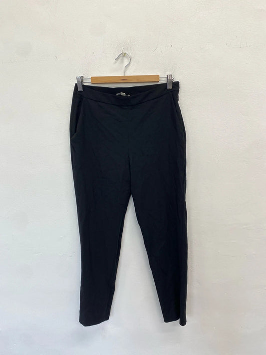 Lovely whistles wool blend black office trousers UK 10 RF001