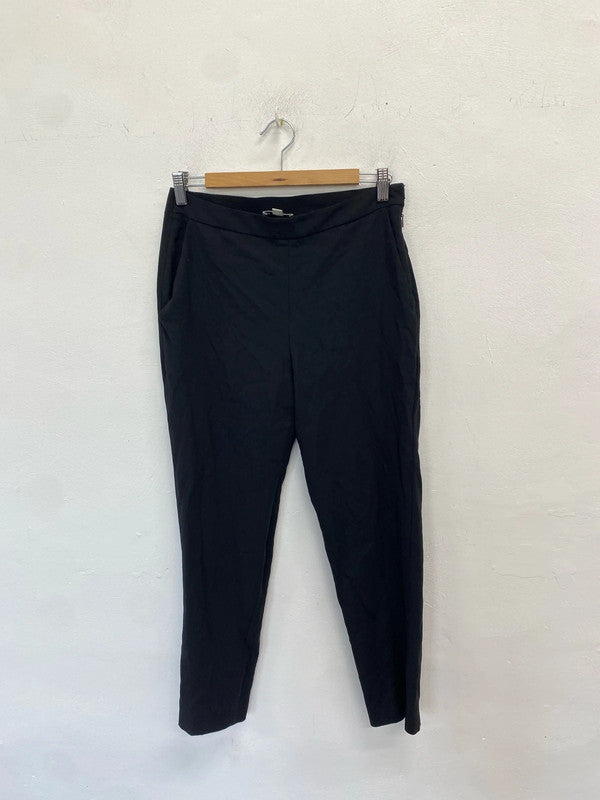 Lovely whistles wool blend black office trousers UK 10 RF001