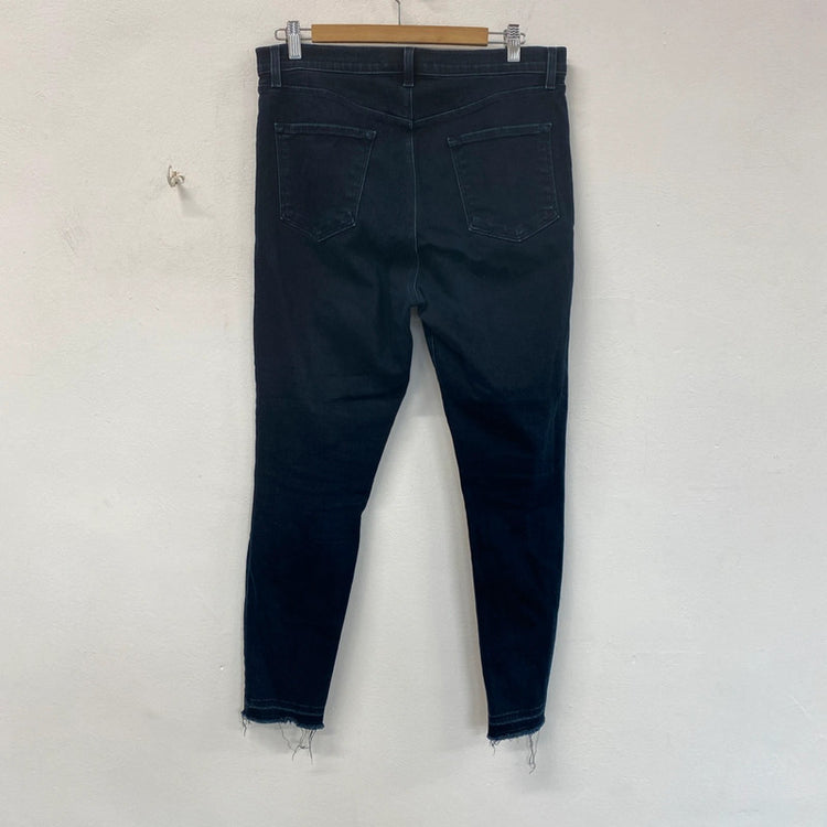 J Brand Leenah Navy Distressed Skinny Jeans 31W KN003