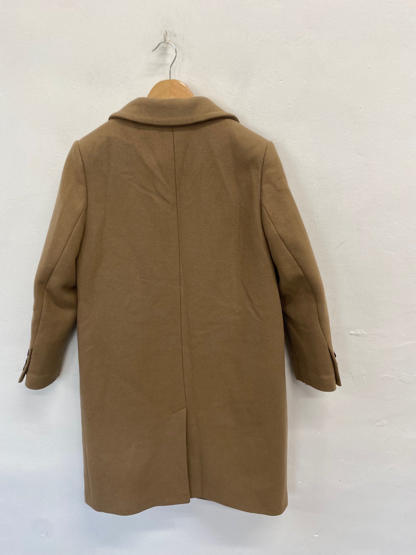 Stunning Autograph petite Longline UK 12 Tan wool blend CT551