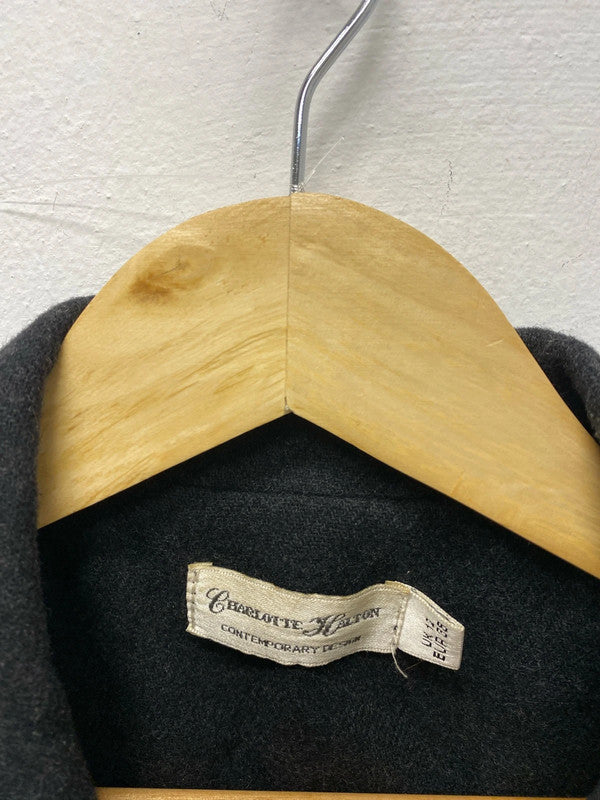 Fabulous Charlotte Halton Grey Wool Blend Blazer Uk12 MM005