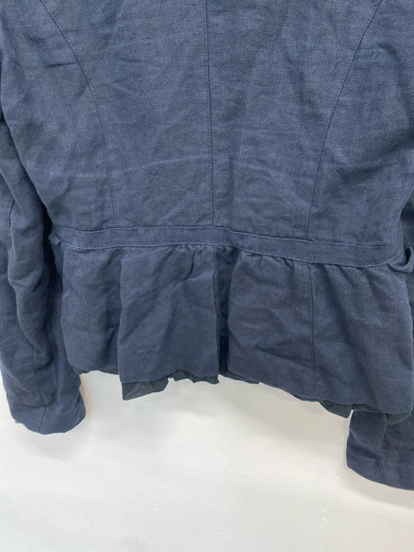 Fab United Colours Benneton Linen blazer military style Uk12 KD001