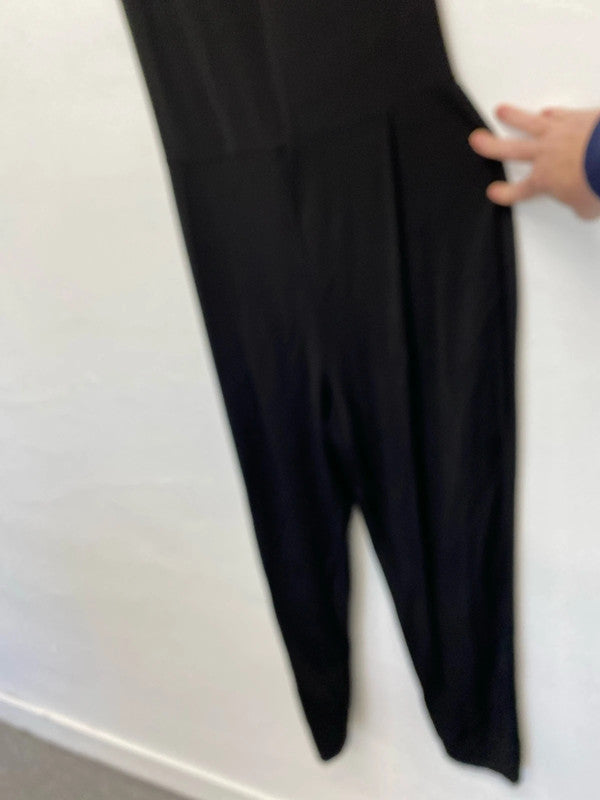 Fabulous Me & Thee black stretch heavy jumpsuit Uk10 LH002