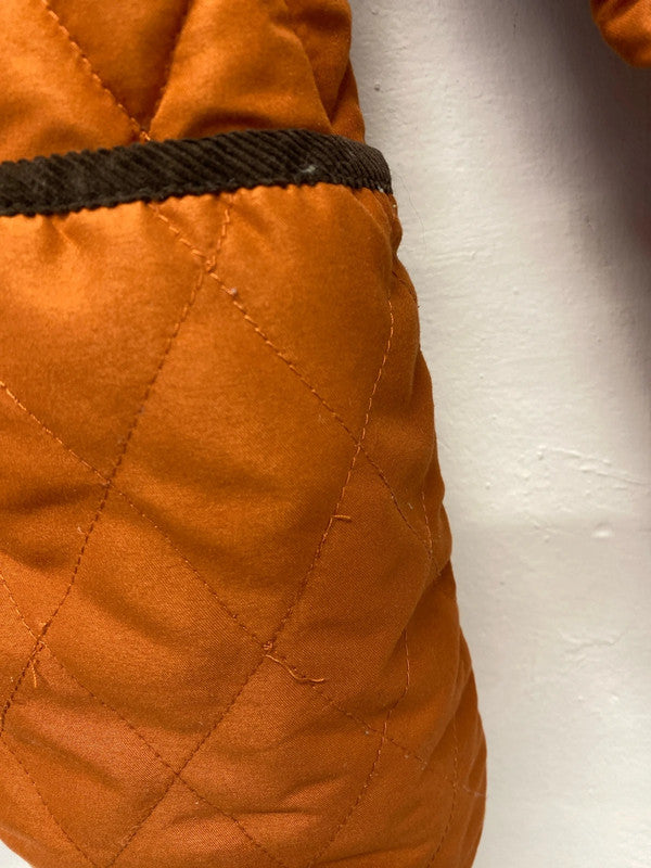 Classic Asos Burnt Orange quilted jacket Uk10 NS003