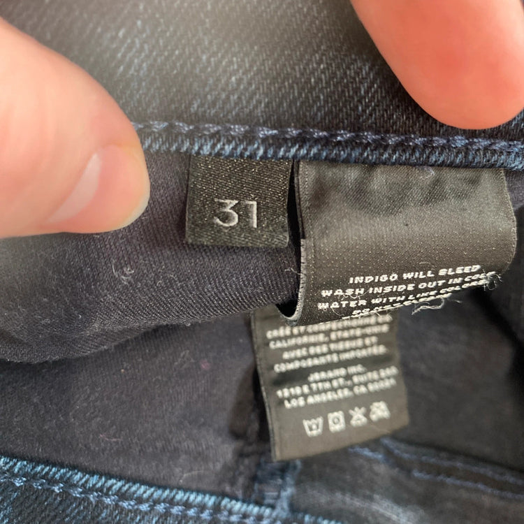 J Brand Leenah Navy Distressed Skinny Jeans 31W KN003