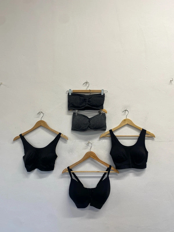 Lovely bundle of bras & sports bras strapless UK L & 34d #50 LD003
