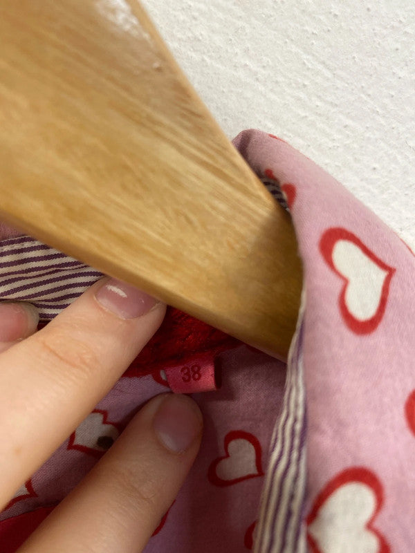 For Friends Van Den Bergh Fabulous Pink Hearts Shirt UK 10 MM005