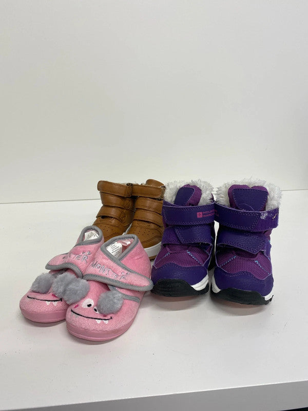 Fabulous Trio of girls boots & slipper size 6 /23 Mountain warehouse #13 LN001