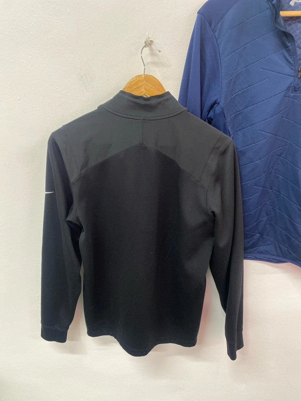 Duo of Golf 1/4 zips Nike Under Armour S Black Navy #1 CN001