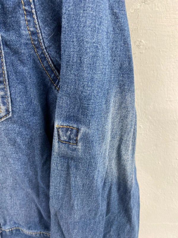 Gorgeous denim Soul&Co mini dress pop studs L MS002