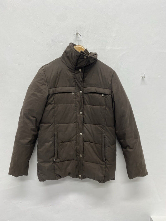 Michael Kors Camel Brown Insulated Puffer Jacket UK M NE001