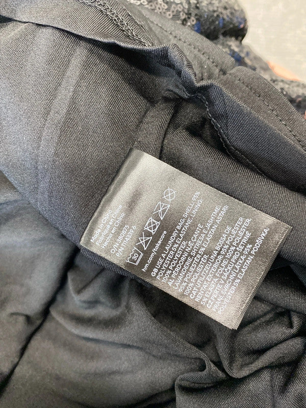 Fabulous H&M sequin cropped t shirt UkXL LG006