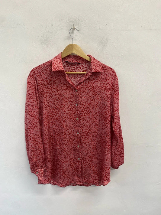 Lovely Zara pink leopard lightweight UK S JA001