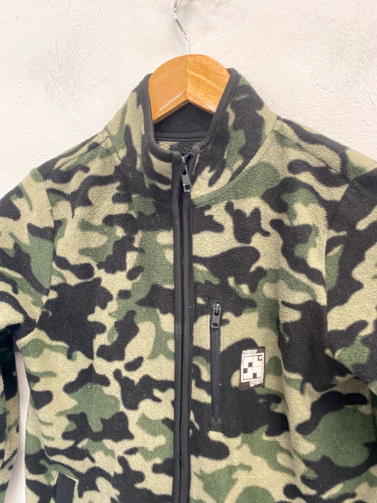 Fabulous boys camo zip fleece age 8-9yrs MS002