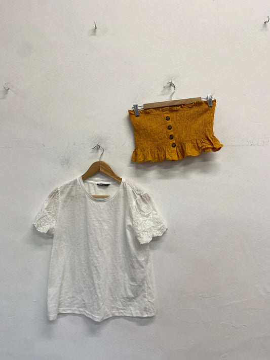 Lovely duo of summer tops women bandeau Shien UK L #2 MS002