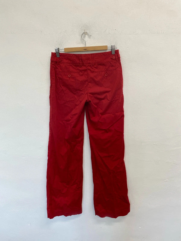 Lovely mango red wide leg trousers UK 10 KA001
