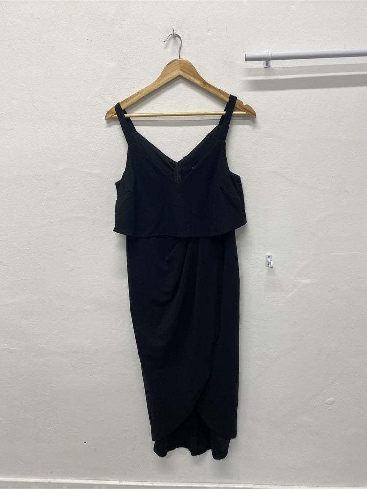 JOANNA HOPE Black Timeless Classic EVENING PARTY DRESS SIZE 10 AO001