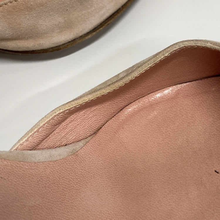 LAUREN Ralph Lauren Stiletto Heels Suede Pale Salmon Pink uk8 CN001