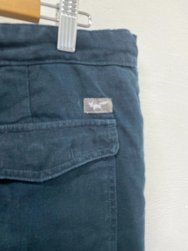 Classic summer linen shorts Wolsey navy loose fit 38 LD003