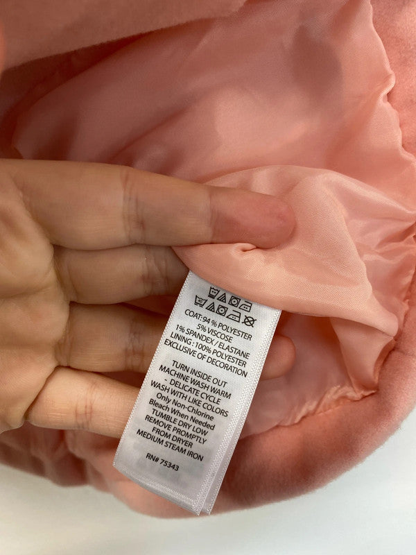 Max Studio Fabulous Pink Bow Sleeve Coat Girls 9-12 Months KM004