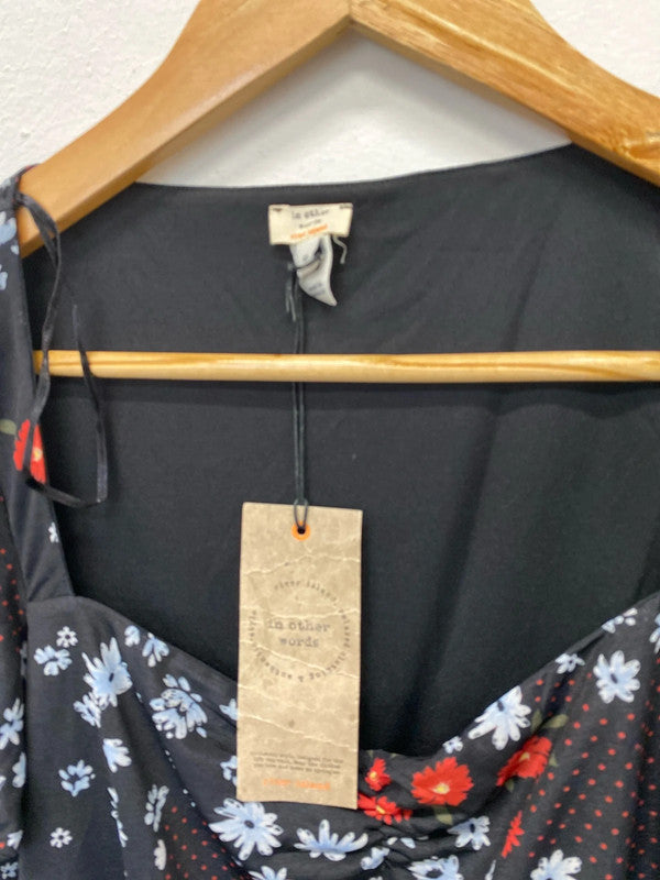 Fabulous river Island Rebooted Rebel maxi dress floral Uk10 New LL003