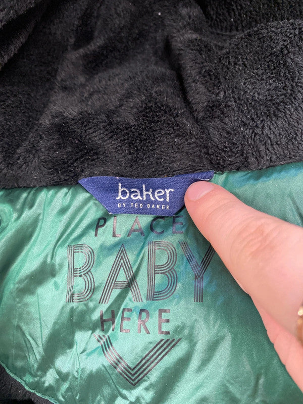 Fun and fabulous Ted baker petrol green boys coat age 18-24 months HA001