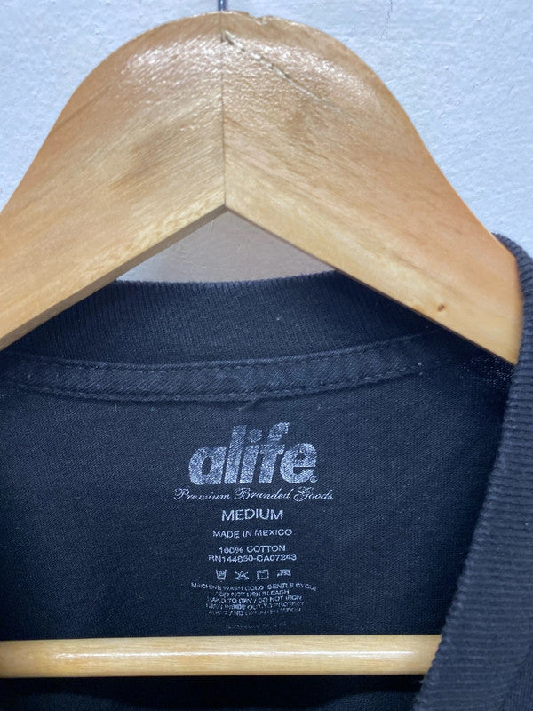 Great ALife T shirt Men’s UkM 100% Cotton black LL003