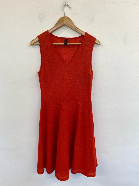 YAS Fabulous Red A-line Midi Dress Size M JM005