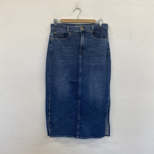 7 For All Mankind Denim Maxi Skirt Size 29/UK 14 SS002