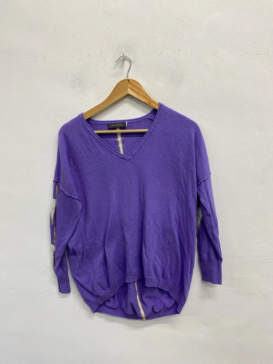 Fabulous Oversized Cashmere blend Mint Velvet jumper lilac lightening UkM KD001