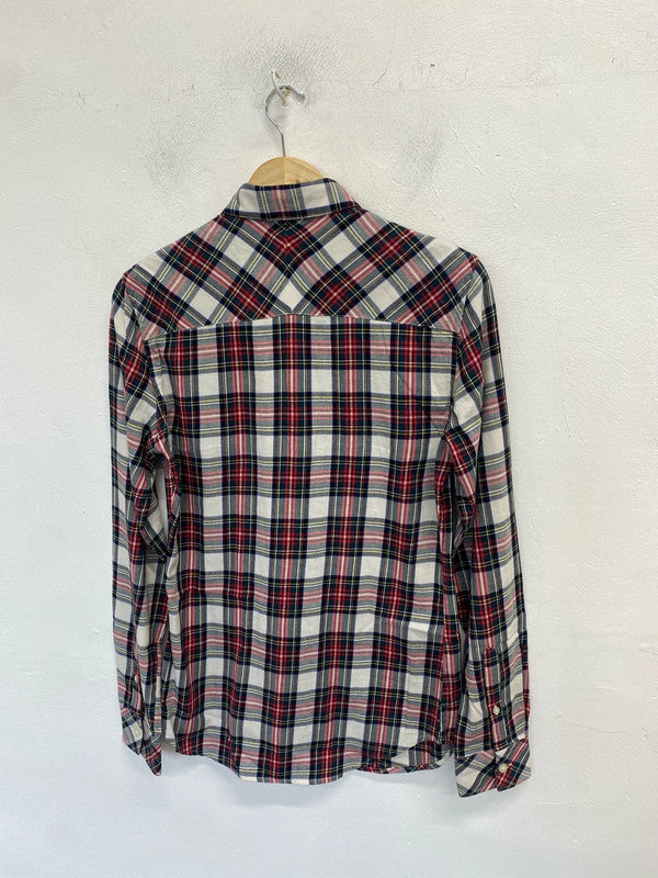 Fabulous men’s red black checked shirt UK xs GK002