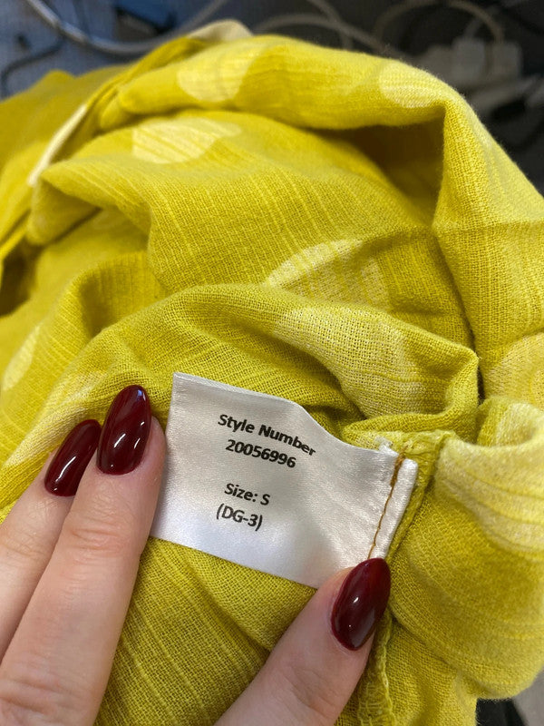 Lovely Roman like spotted blouse lightweight summer UK S AG005