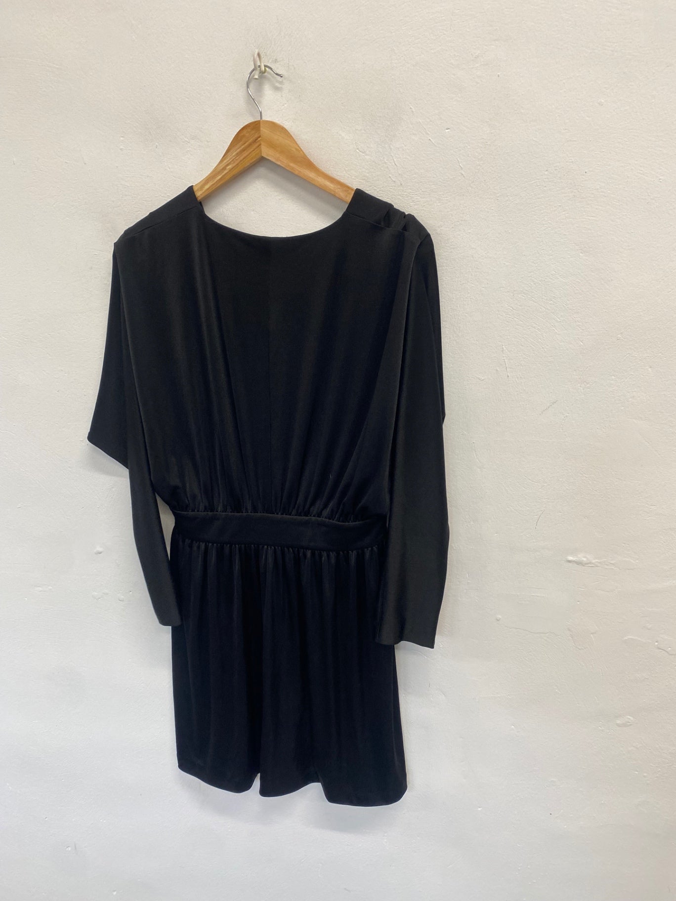 Stunning Halston Heritage Midi Dress UK 10 Black sex in the city Carrie Bradshaw SD553