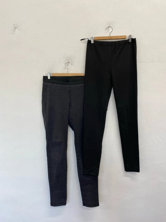 Fabulous duo of Jeggings Uk12 Long M&S Shein #6 SG090