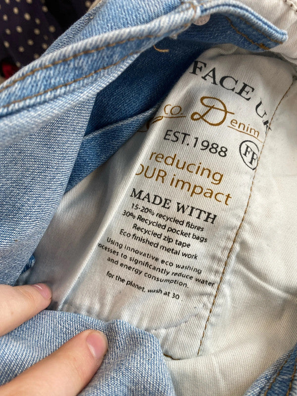 FatFace Fabulous Lewes Light Blue Dungarees UK 8R MM005
