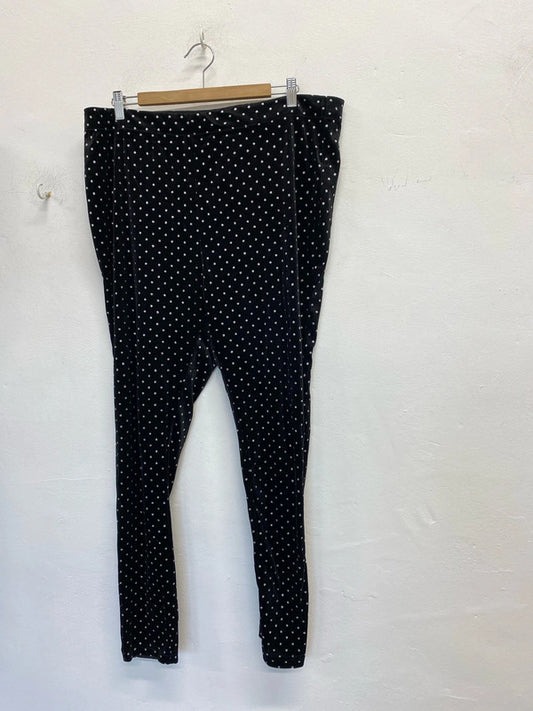 Fabulous Simply be velvet leggings with embellished sparkles Uk20 RM002