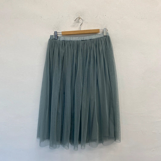 Fabulous Lace & Beads tulle party skirt petrol grey UkL JR001