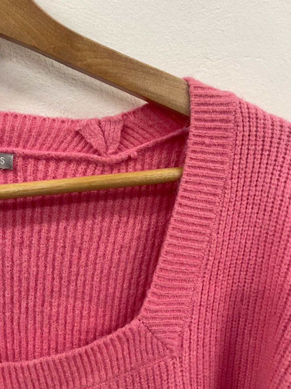 Fabulous Oliver Bonas ribbed Sweater Uk10 Pink cosy KC528
