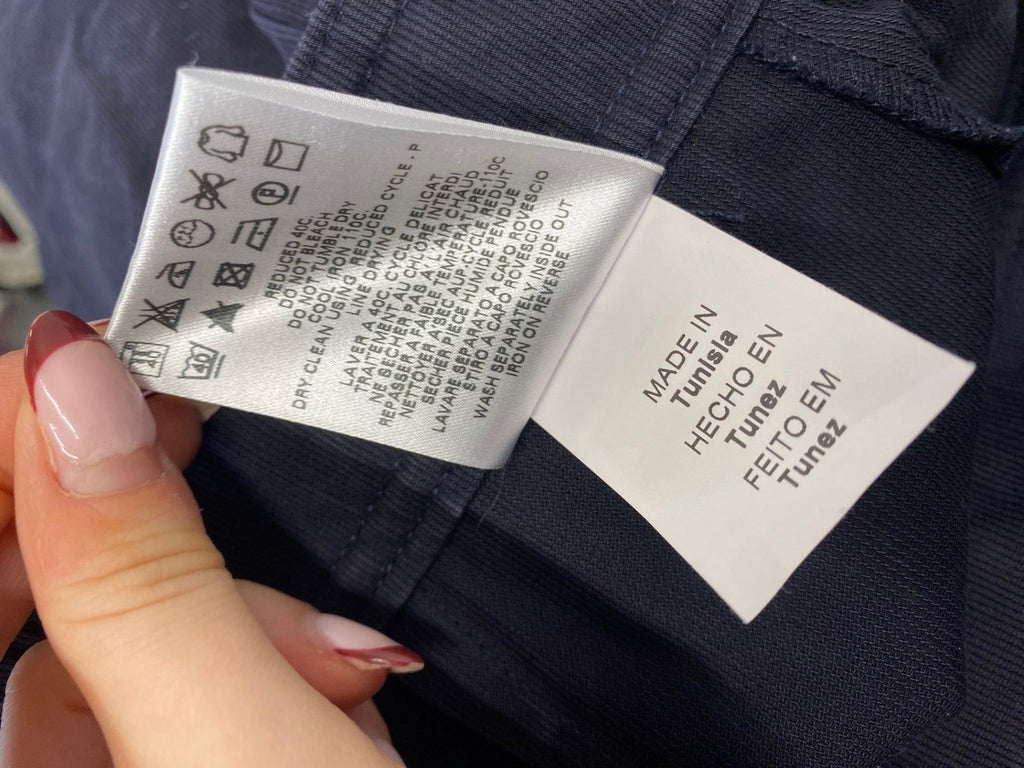 Stunning See by Chloé Mini Skirt UK 8 Navy side tie SD553
