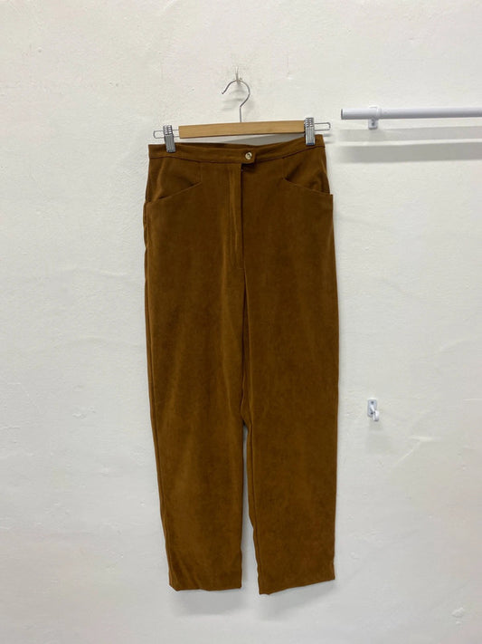 Fabulous cottage core 1980’s vintage moleskin trousers Uk10/12 MM005