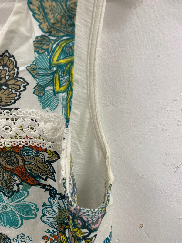 Next Fabulous Floral Lace Accent Loose Fit Vest Top UK 14 JW002