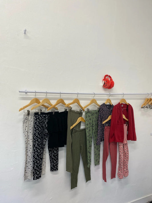 Fabulous active fun girls bundle leggings casual Age7-9 M&S H&M #61 LD003