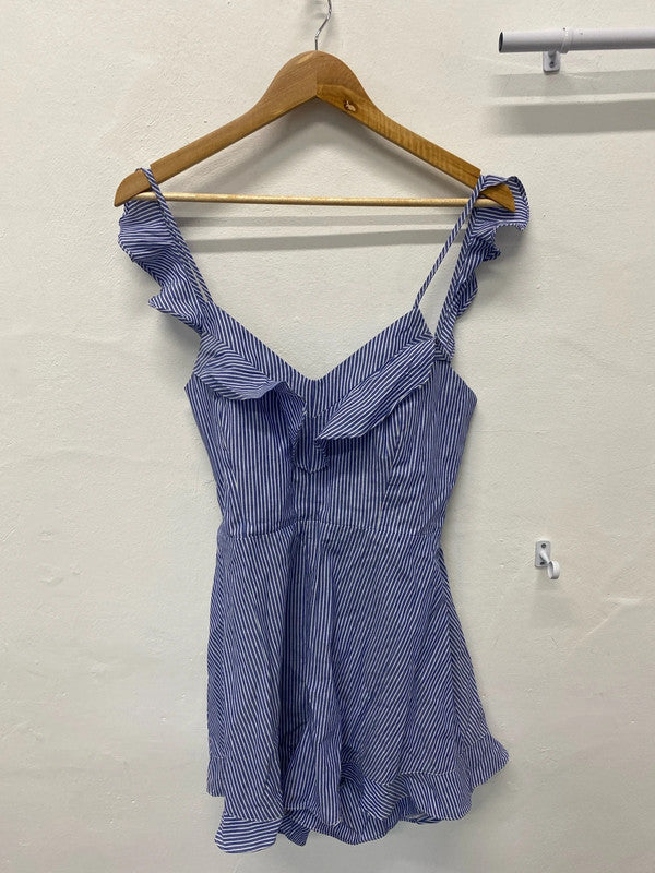 Fabulous Striped nautical Playsuit summer essential Uk12 River Island JB001