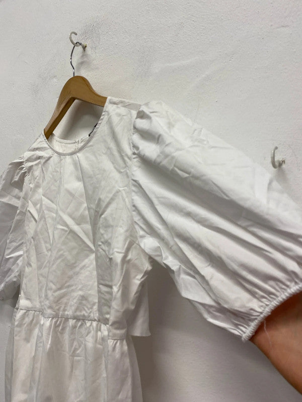 Fabulous poplin white Zara dress UkL KS002