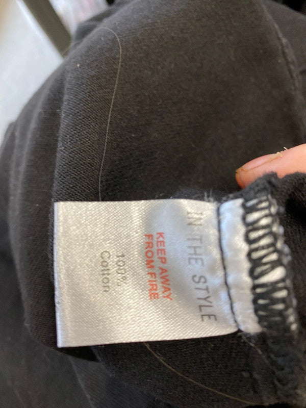 Fabulous In the Style black Shacket Uk20 pure cotton RM002