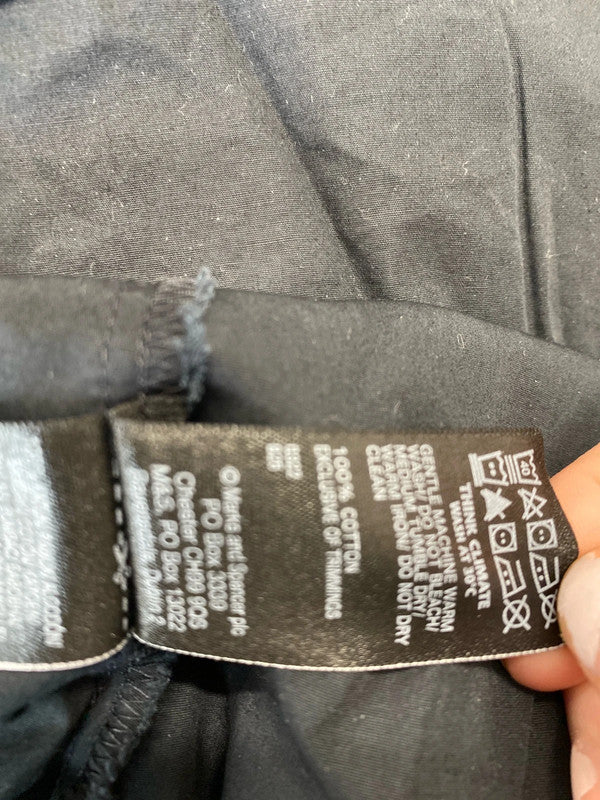 Fabulous lightweight summer black dress gypsy boho vibes Uk14 M&S LB005