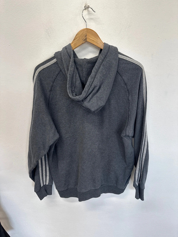 Adidas grey hoodie pullover L NC001