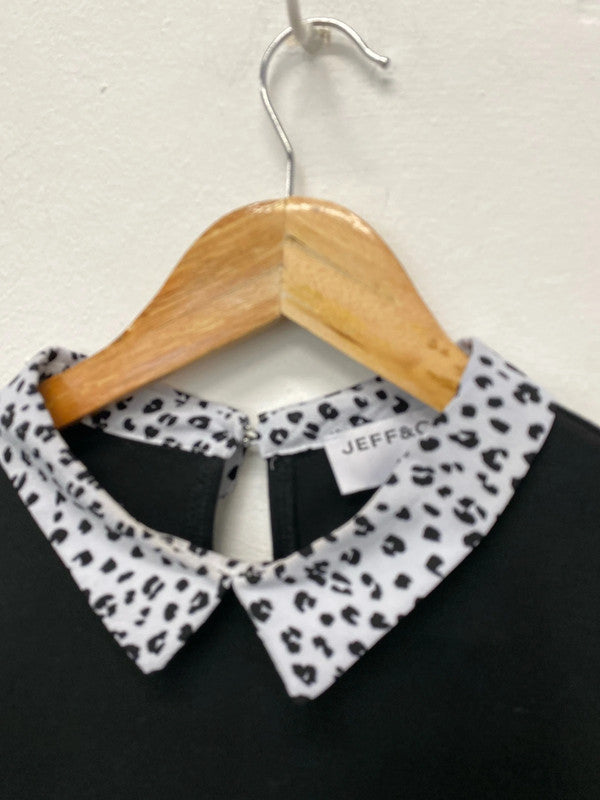 Fabulous Jeff & Co animal print blouse jumper Uk10 LL003