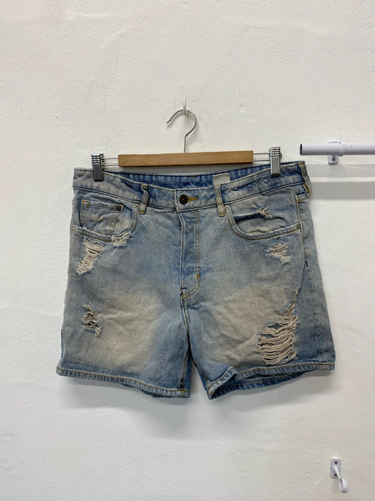 Fabulous H&M distressed denim shorts Uk10 boyfriend shorts JB001